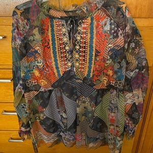 Johnny Was blouse and tank